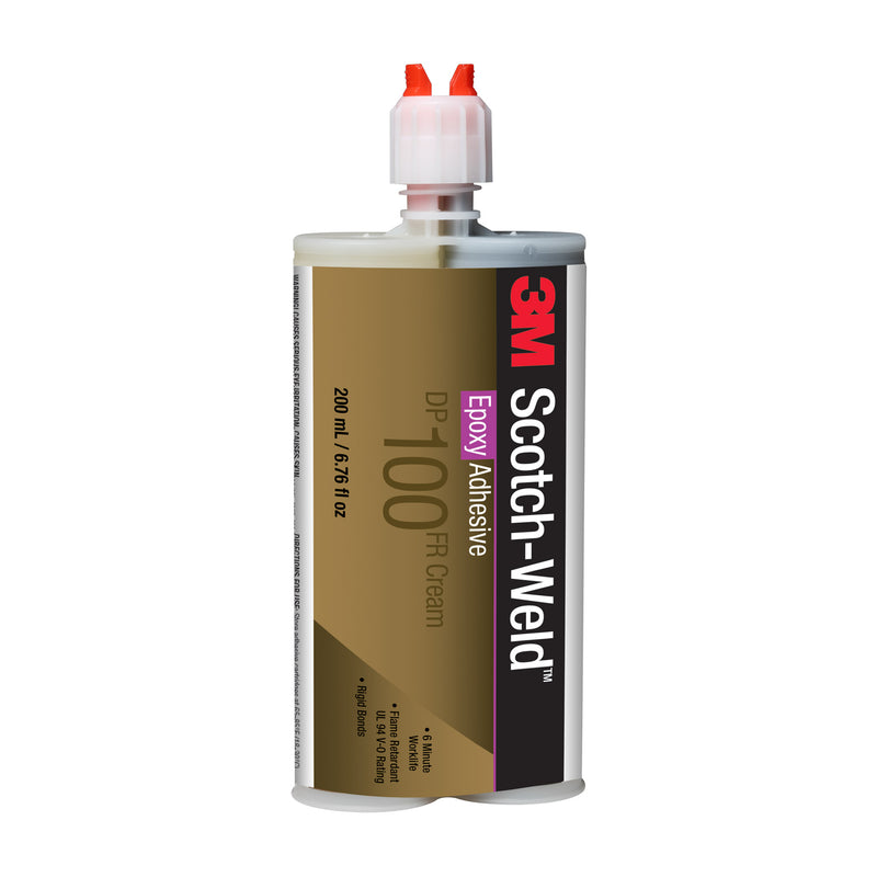 200 ml cartridge of 3M Scotch-Weld DP100FR cream epoxy adhesive