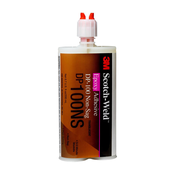 200 ml cartridge of 3M Scotch-Weld DP100NS translucent epoxy adhesive