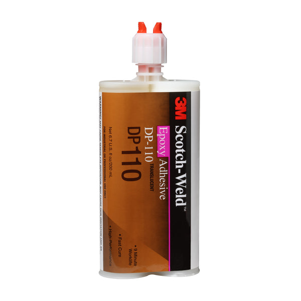 200 ml cartridge of 3M Scotch-Weld DP110 translucent epoxy adhesive