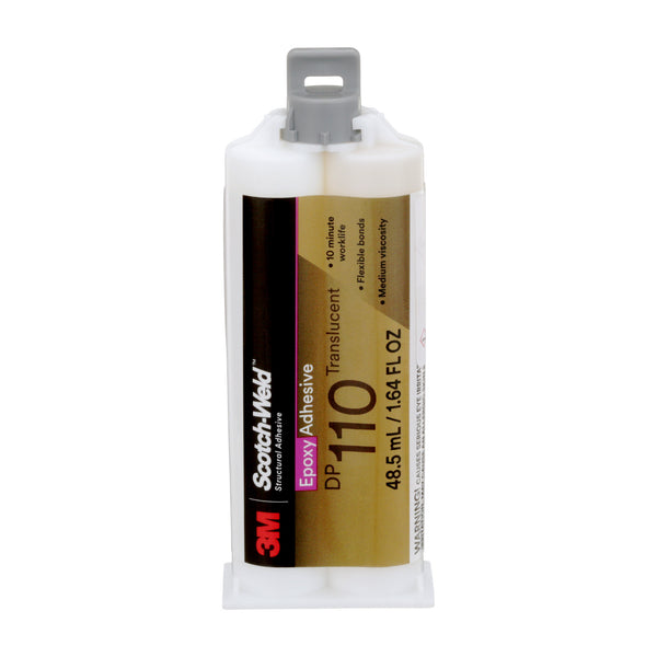 48.5 ml cartridge of 3M Scotch-Weld DP110 translucent epoxy adhesive