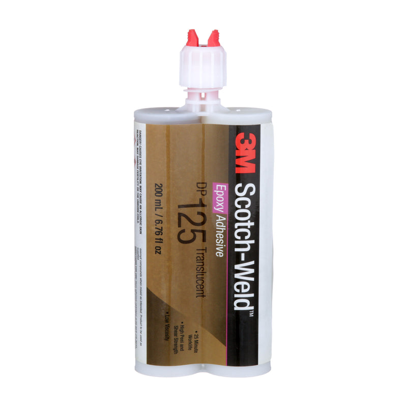 200 ml cartridge of 3M Scotch-Weld DP125 translucent epoxy adhesive