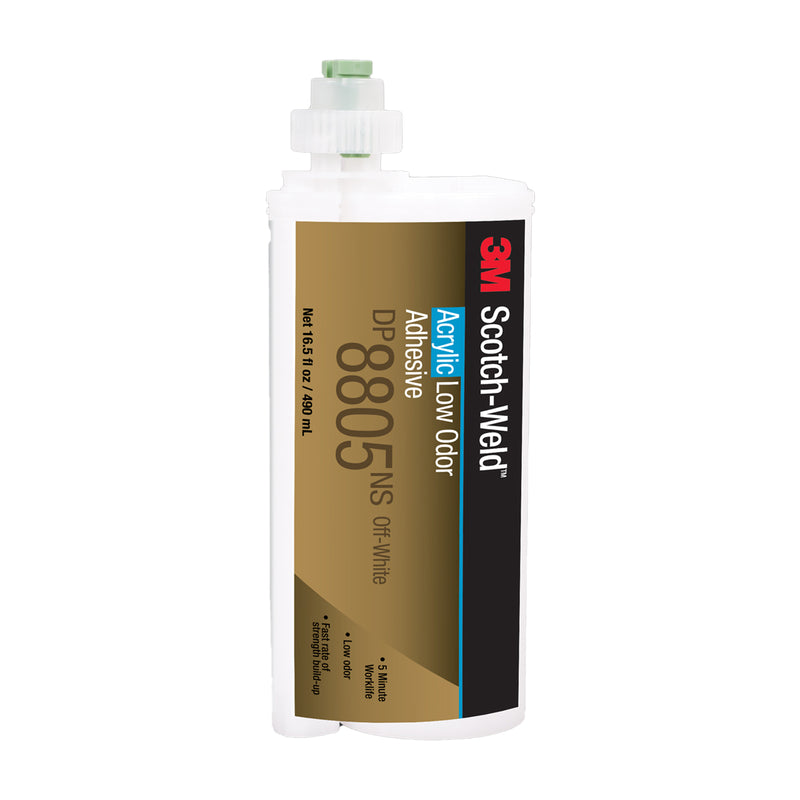 490 ml cartridge of 3M Scotch-Weld DP8805NS off-white acrylic adhesive