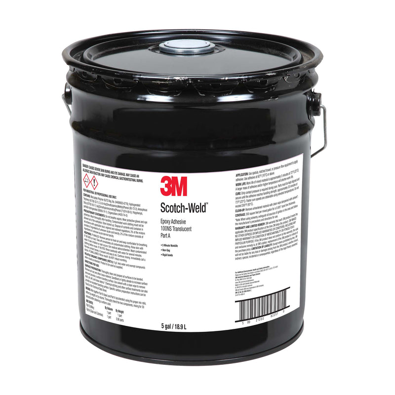 5 Gallon Pail of 3M Scotch-Weld 100NS Translucent Epoxy Adhesive - Part A