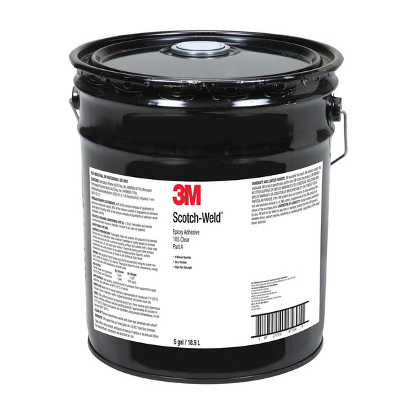 5 Gallon Pail of 3M Scotch-Weld 105 Clear Epoxy Adhesive - Part A