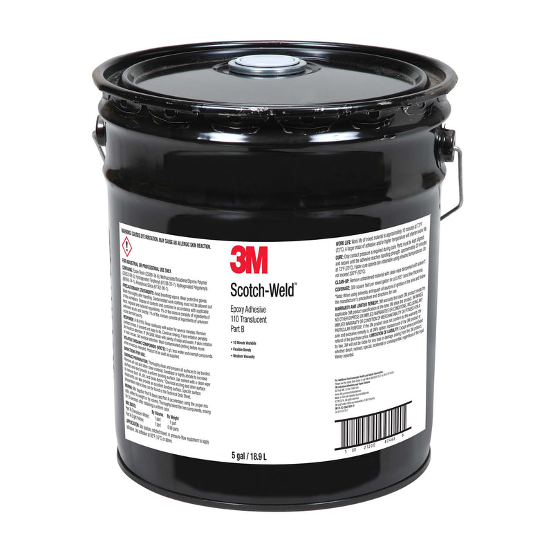 5 Gallon Pail of 3M Scotch-Weld 110 Translucent Epoxy Adhesive - Part B