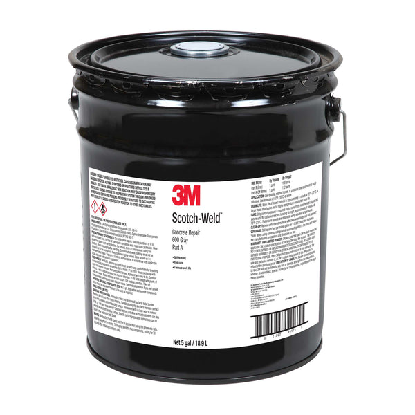 5 Gallon Pail of 3M Scotch-Weld 600 Gray Urethane Adhesive - Part A