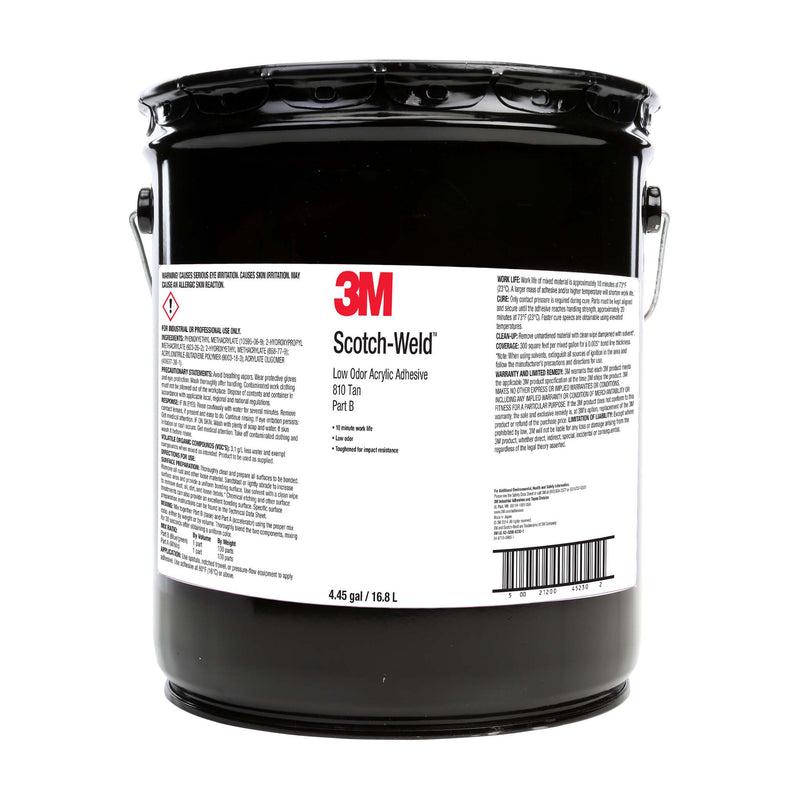 5 Gallon Pail of 3M Scotch-Weld 810 Tan Acrylic Adhesive - Part B