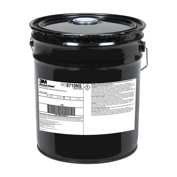 5 Gallon Pail of 3M Scotch-Weld 8710NS Black Acrylic Adhesive - Part B