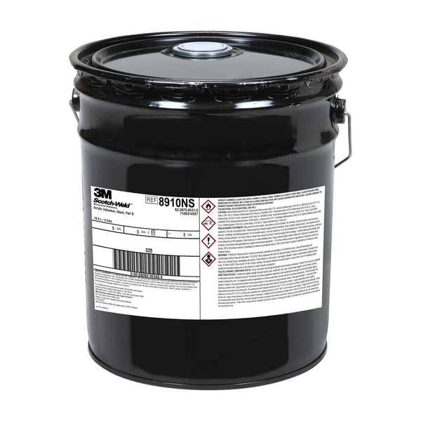 5 Gallon Pail of 3M Scotch-Weld 8910NS Black Acrylic Adhesive - Part B