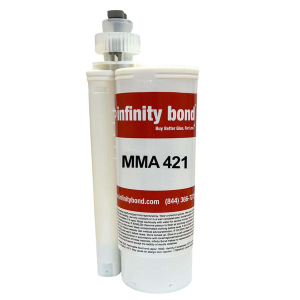 Infinity Bond MMA 421-BLK Medium Set High Strength Methacrylate Adhesive Cartridge