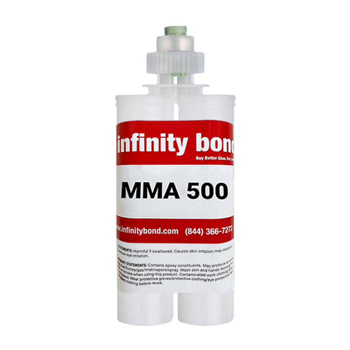 MMA 500 Ultimate Difficult Plastic Bonding MMA Adhesive 400ml Cartridge