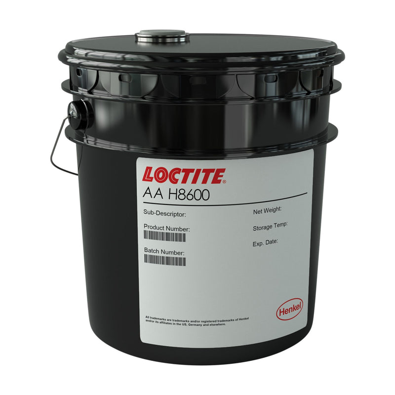 5 Gallon Pail of Loctite AA H8600 Blue Acrylic Adhesive