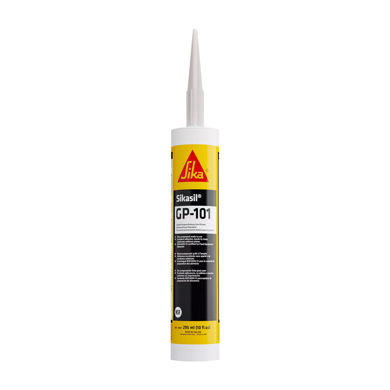 10 oz Cartridge of Sika Sikasil GP 101 General Purpose Silicone Sealant