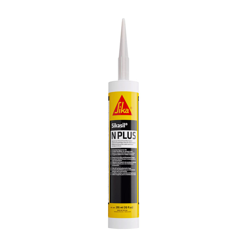 10 oz Cartridge of Sika Sikasil N Plus US General Purpose Silicone Assembly Sealant