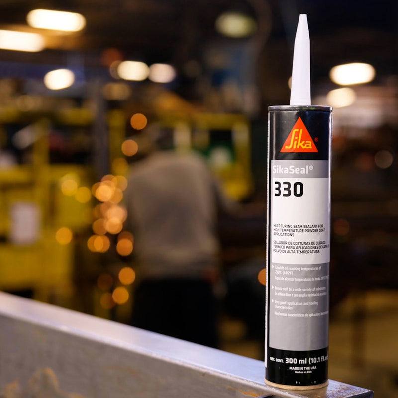 300 ml Cartridge of SikaSeal 330 Heat Curing Seam Sealant in a Garage