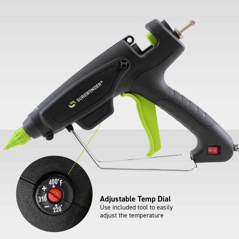 Surebonder PRO2-220 Hot Melt Glue Gun Adjustable Temperature Dial