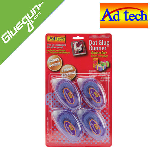 AdTech Dot Glue Runner New Pack of 4 Scrapbooking, See DESCRIPTION